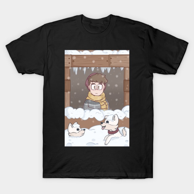 Wilbur Soot Newfoundland snow T-Shirt by Snorg3